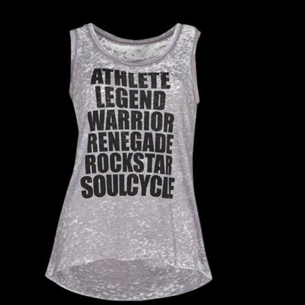 Soul Cycle Burnout Athlete Mantra Tank Legend Warr